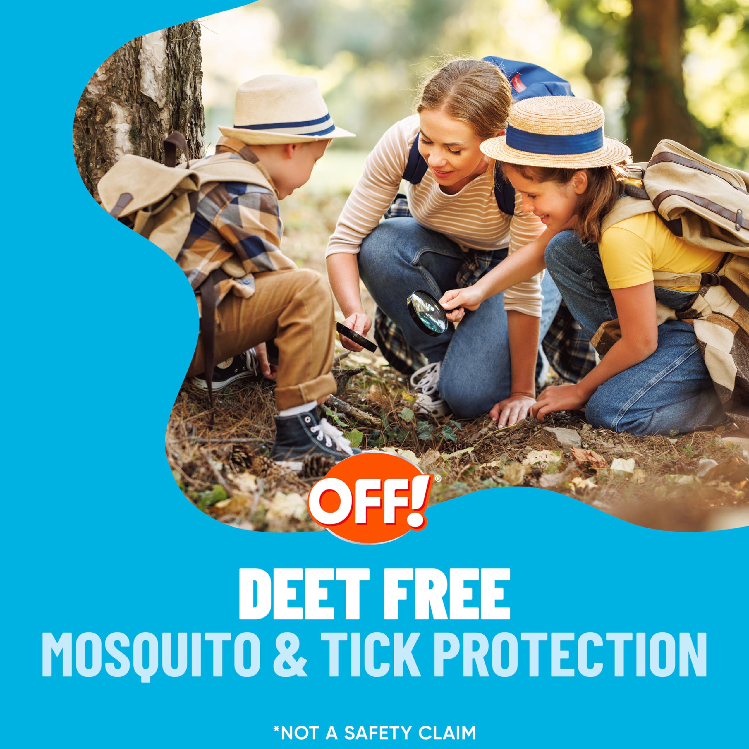 Non-greasy texture of OFF! bug repellent lotion on skin