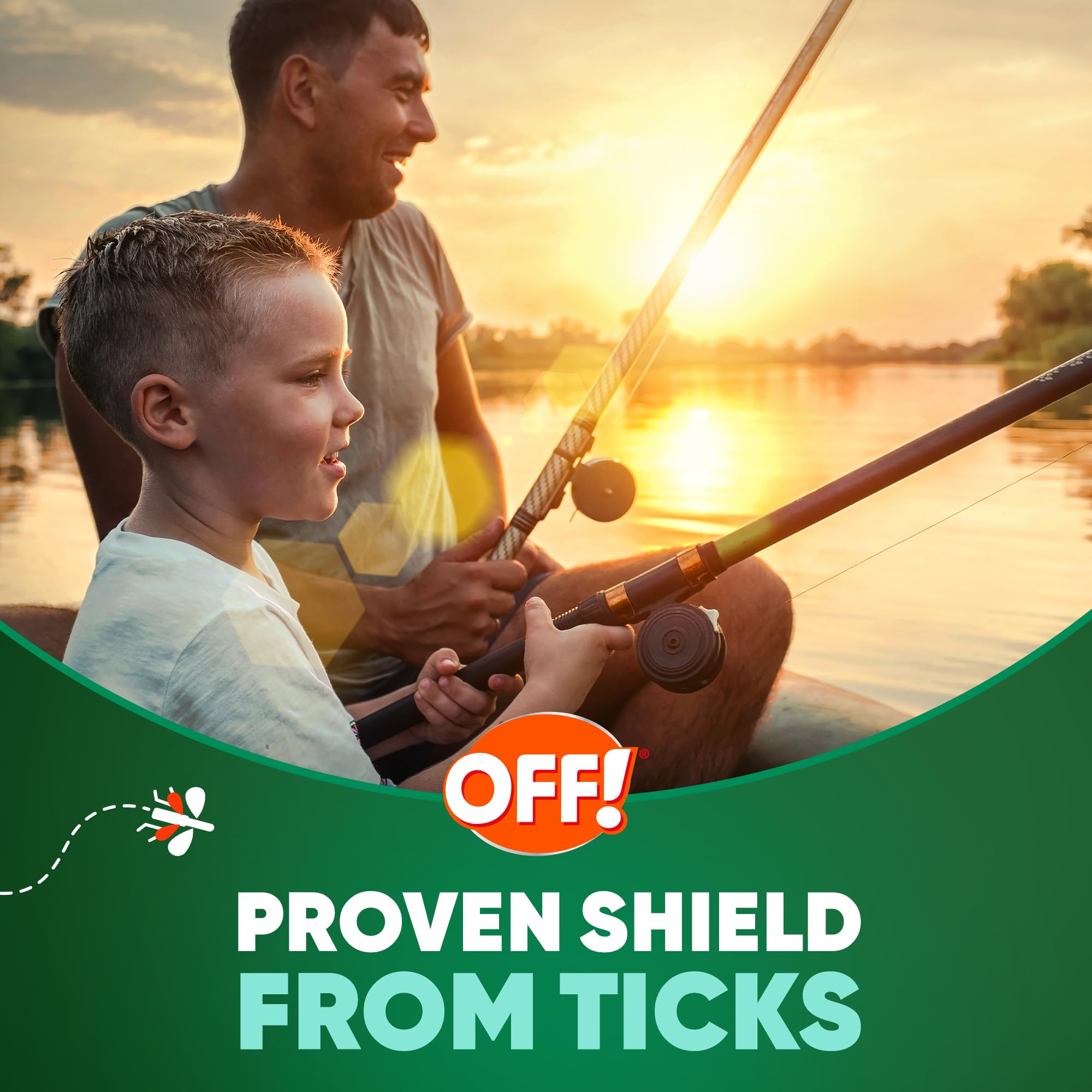 OFF! Deep Woods bottle highlights 25 percent DEET formulation for strong outdoor defense.