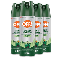 OFF! Deep Woods aerosol four cans pack provides reliable outdoor protection.