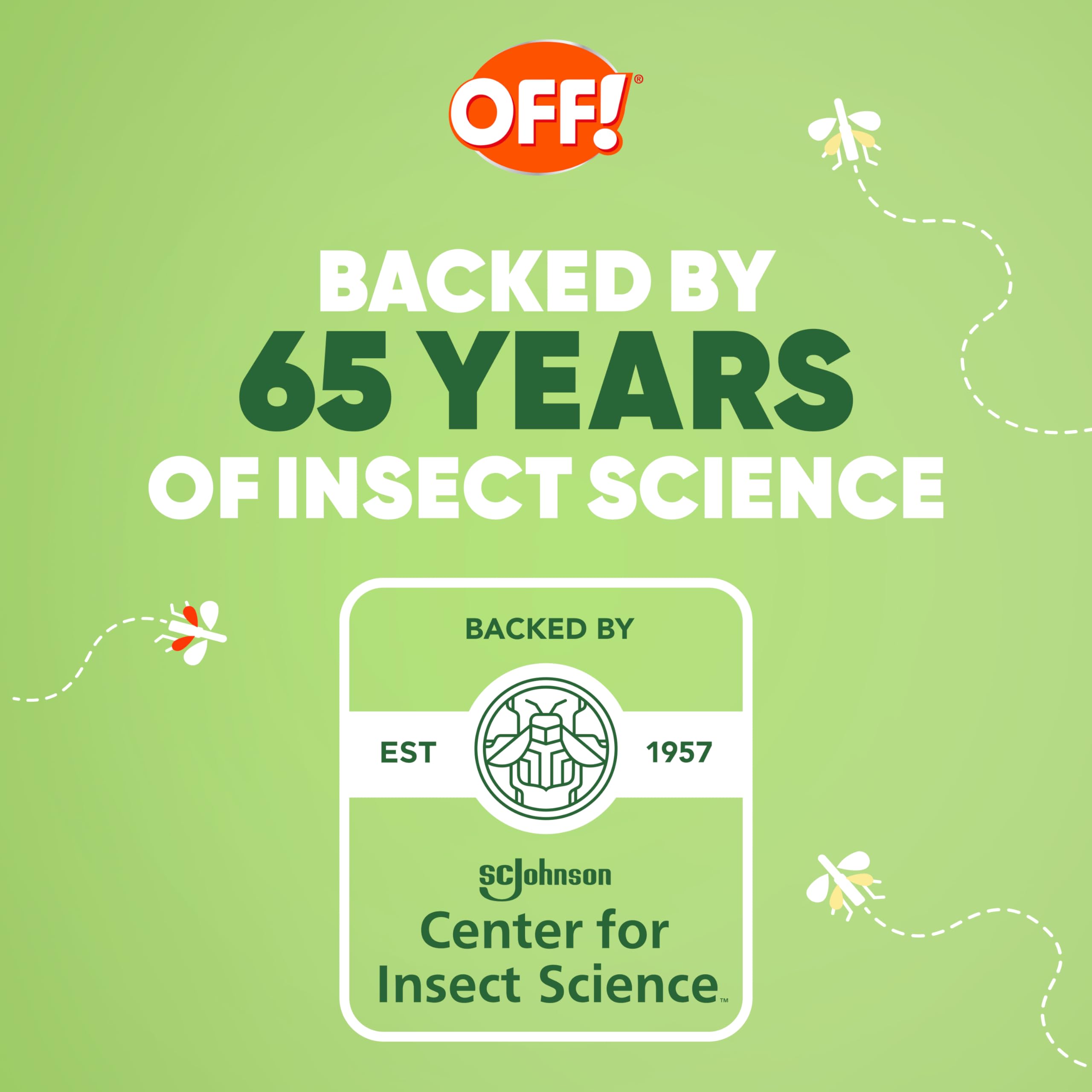 OFF! Deep Woods easy-application aerosol for quick reapplication on the go.