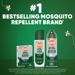 Mosquito protection at dusk using OFF! Deep Woods in a wilderness setting.
