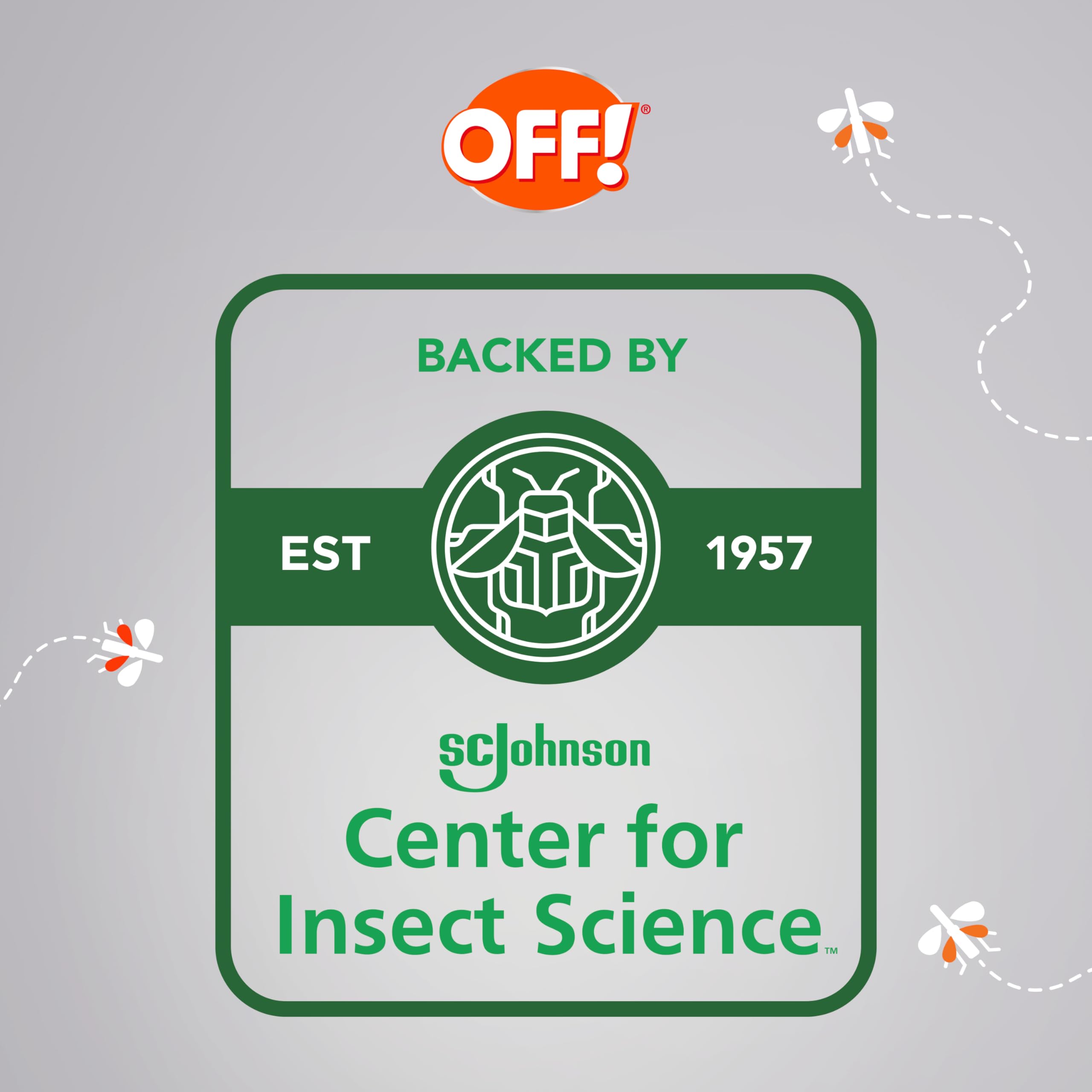 OFF! Deep Woods tick-protection graphic highlights guarding against ticks while exploring.