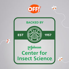 OFF! Deep Woods tick-protection graphic highlights guarding against ticks while exploring.
