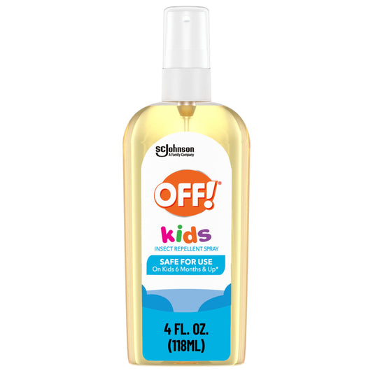 OFF! Kids Insect Repellent Spray bottle ready for outdoor protection.