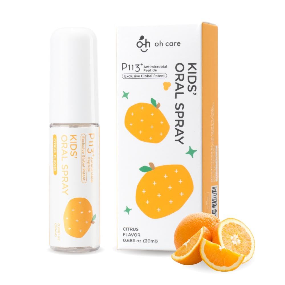 OH CARE Kids Mouth Spray bottle with Citrus label