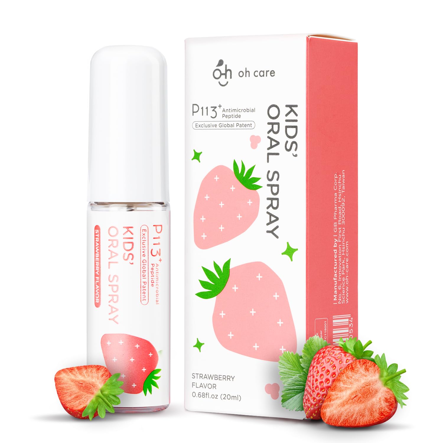 oh care Kids Mouth Spray bottle with Strawberry flavor