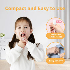 Alcohol-free, fluoride-free mouth spray designed for children