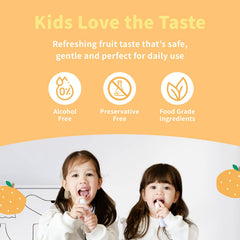 Child-friendly spray nozzle and compact bottle