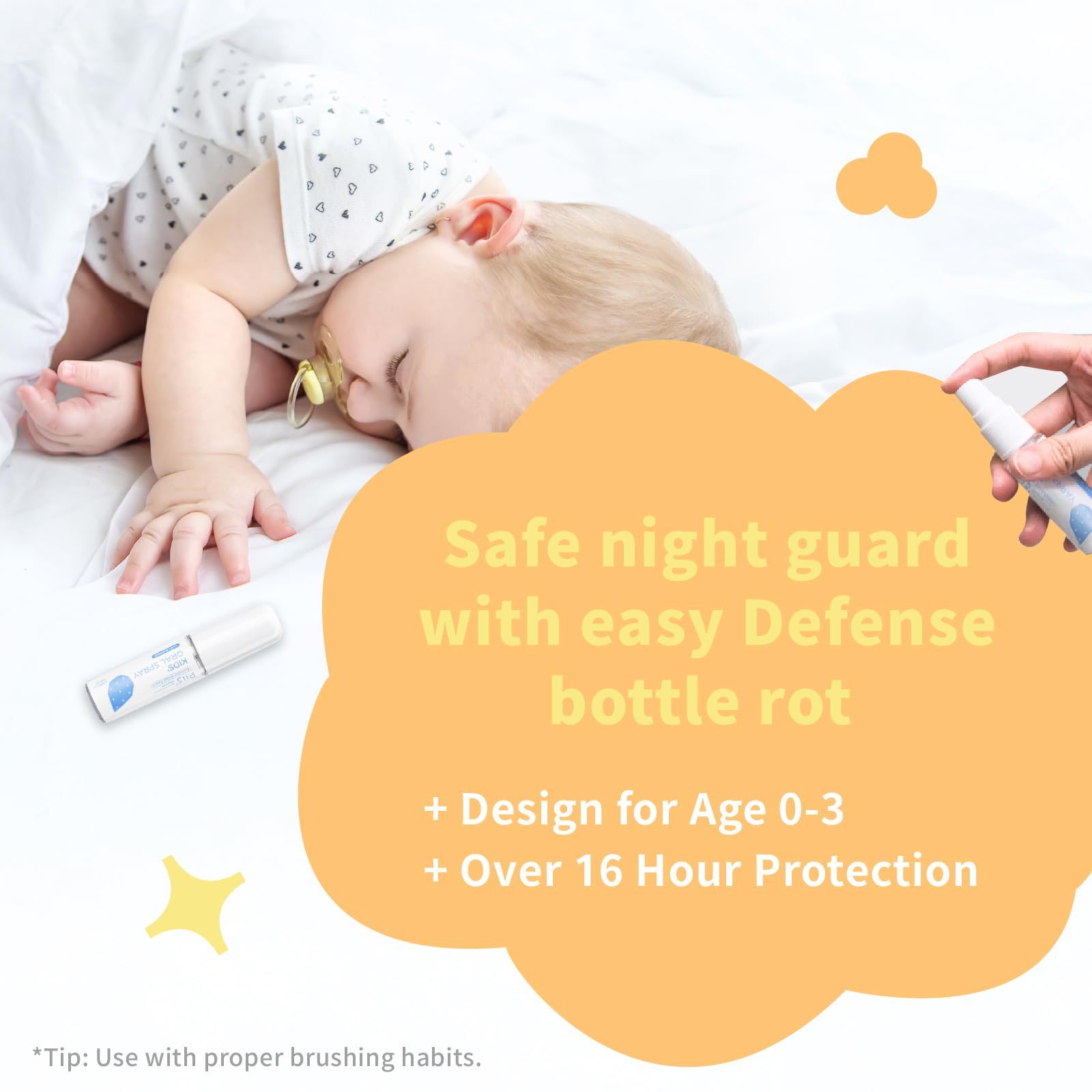 Product suitable for newborns to age 12 with Citrus scent