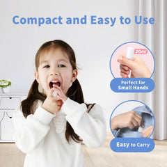 Natural hustatin ingredient illustration for kids oral spray