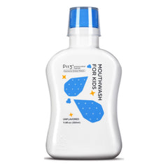 oh care Kids Mouthwash bottle front view with 11.8 fl oz Original Unflavored label