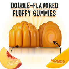 Back view of OH MY CHEWY Growth Increase Vitamin Gummies 60 count