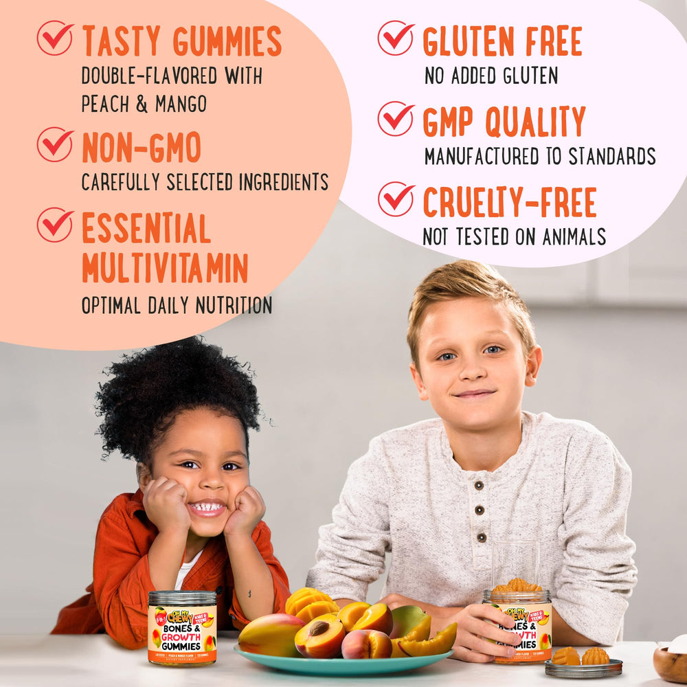 Nutrition facts and product details for OH MY CHEWY Growth Increase Gummies
