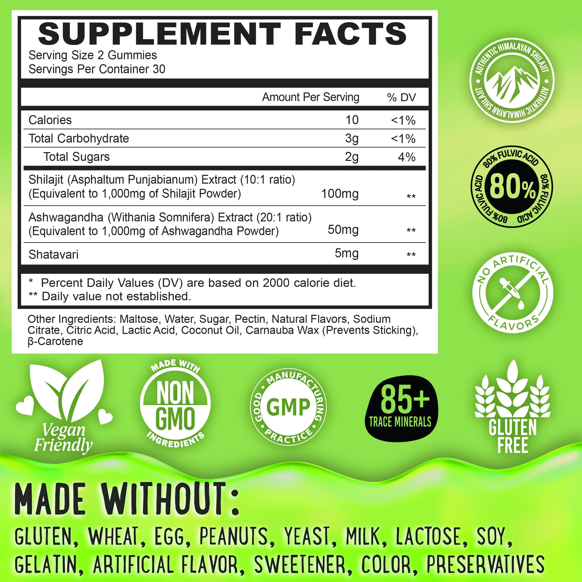 Ashwagandha and Shatavari adaptogens in gummies