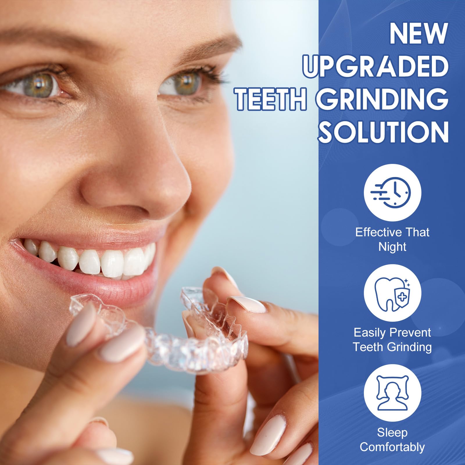 Storage box included with mouth guard for safe keeping