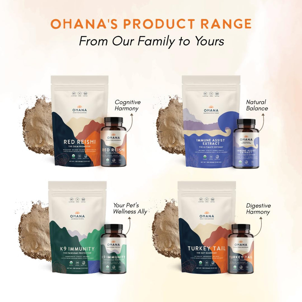 Daily use idea: Ohana Red Reishi powder added to smoothie