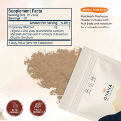 USDA Organic seal on Ohana Red Reishi packaging
