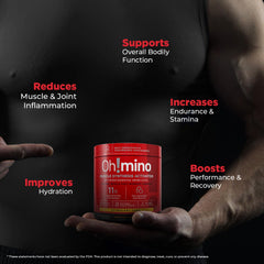 Stimulant-free, caffeine-free Oh!mino packaging
