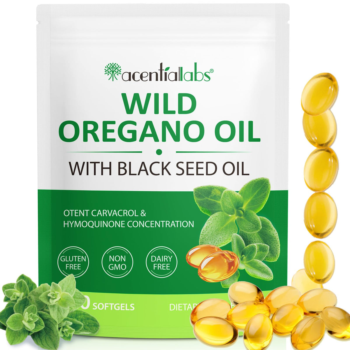 Oil of oregano softgel with black seed oil product image 1