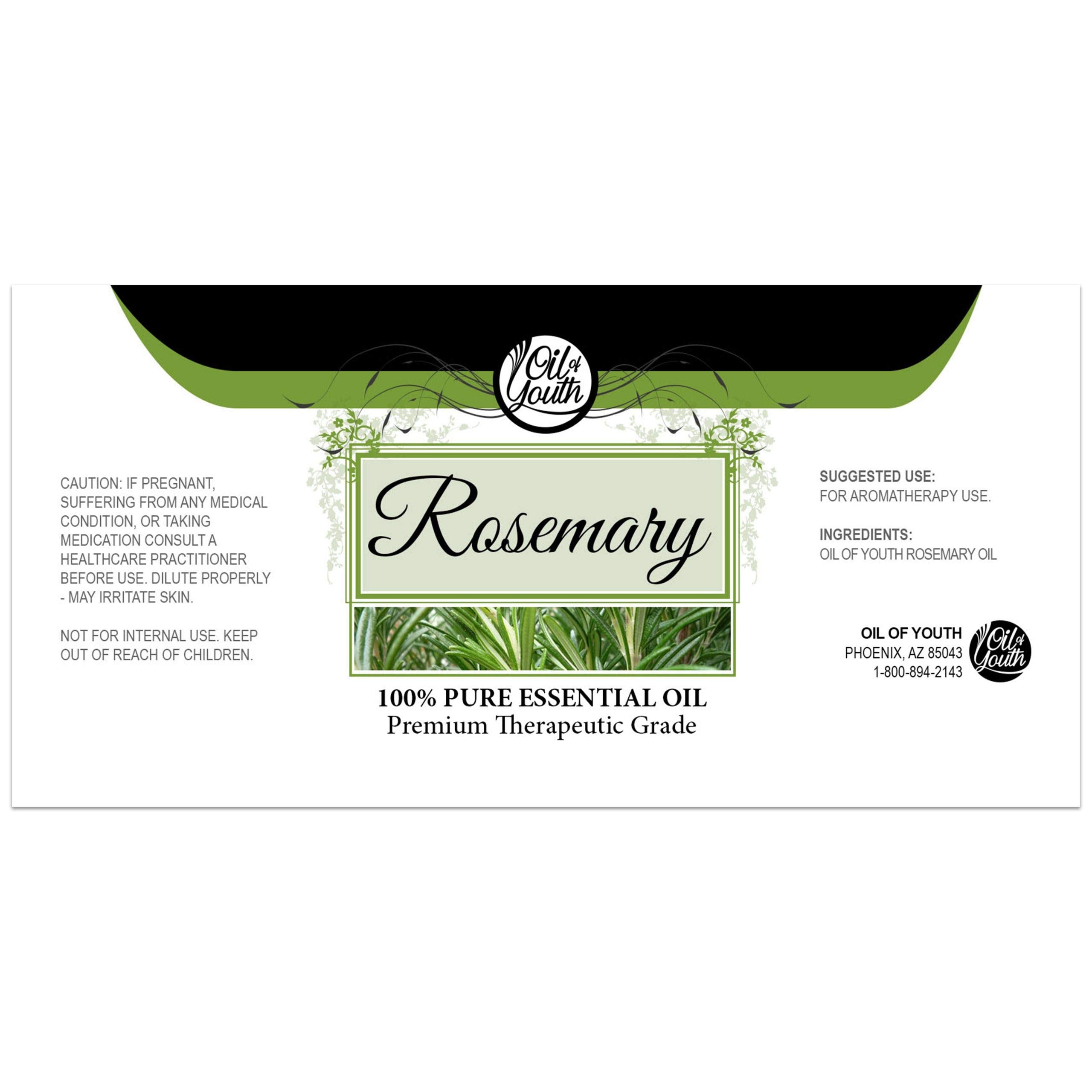 16oz Rosemary Essential Oil bottle standing upright