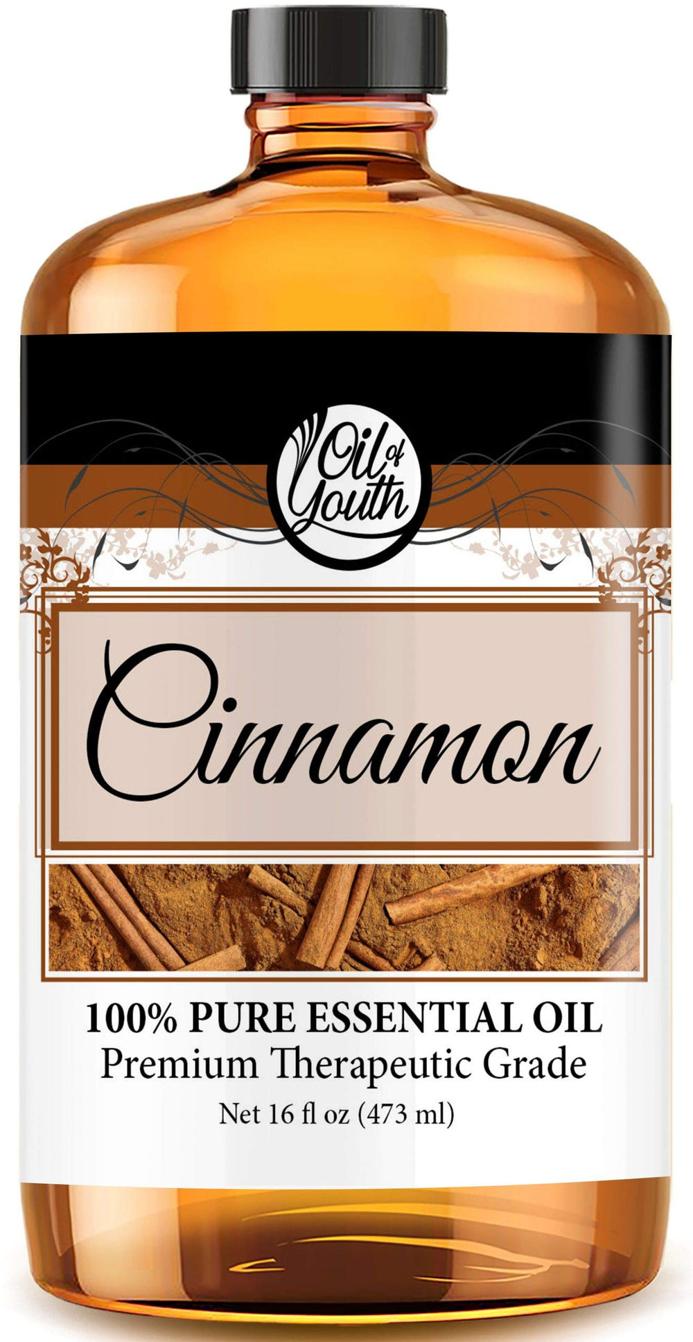 Oil of Youth Cinnamon Essential Oil 16oz bottle front view