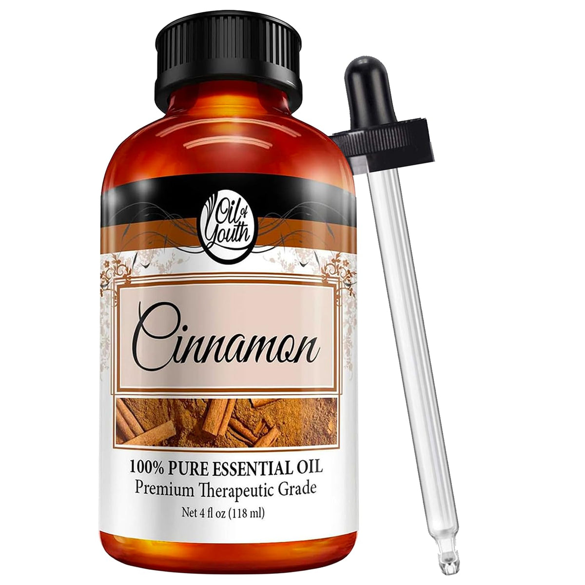 Oil of Youth Cinnamon Essential Oil 4 oz bottle