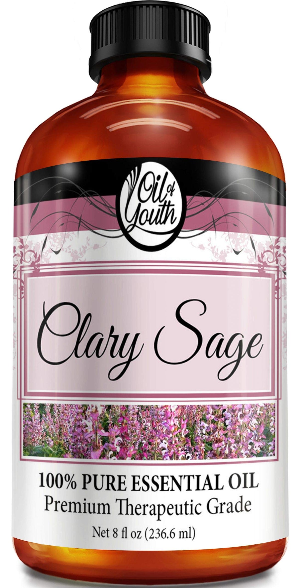 Oil of Youth Clary Sage 8oz bottle