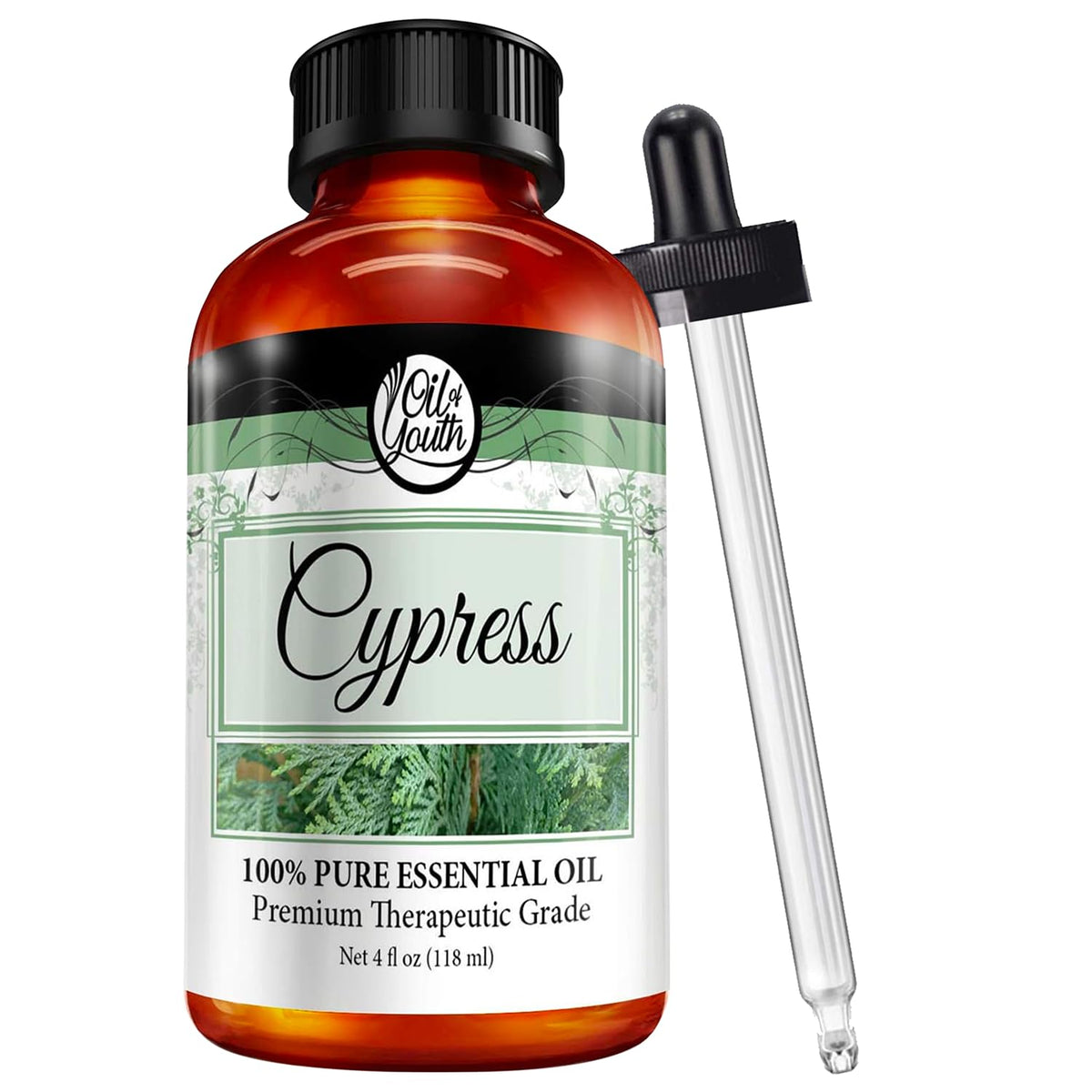 Oil of Youth Cypress Essential Oil 4 oz bottle
