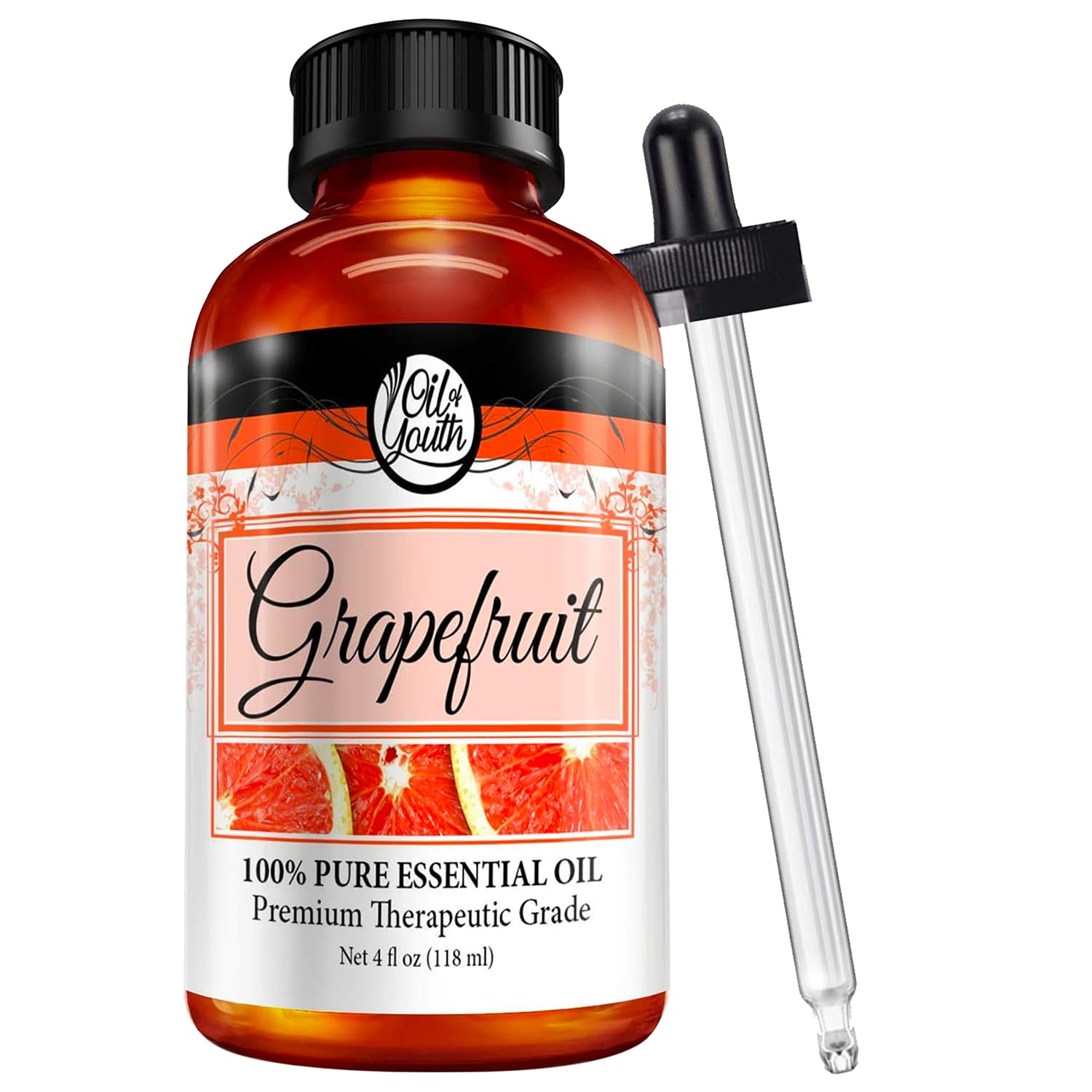 Oil of Youth Grapefruit essential oil 4oz bottle with USA packaging