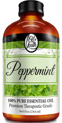 Oil of Youth peppermint essential oil 8 oz bottle front view