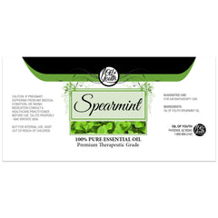 Oil of Youth Spearmint Essential Oil label