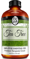 Oil of Youth Tea Tree Essential Oil 8 oz bottle on white background