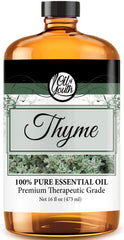 Oil of Youth Thyme Essential Oil 16oz bulk bottle front view