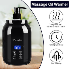 Oil warmer suitable for massage oils, body lotions, and creams