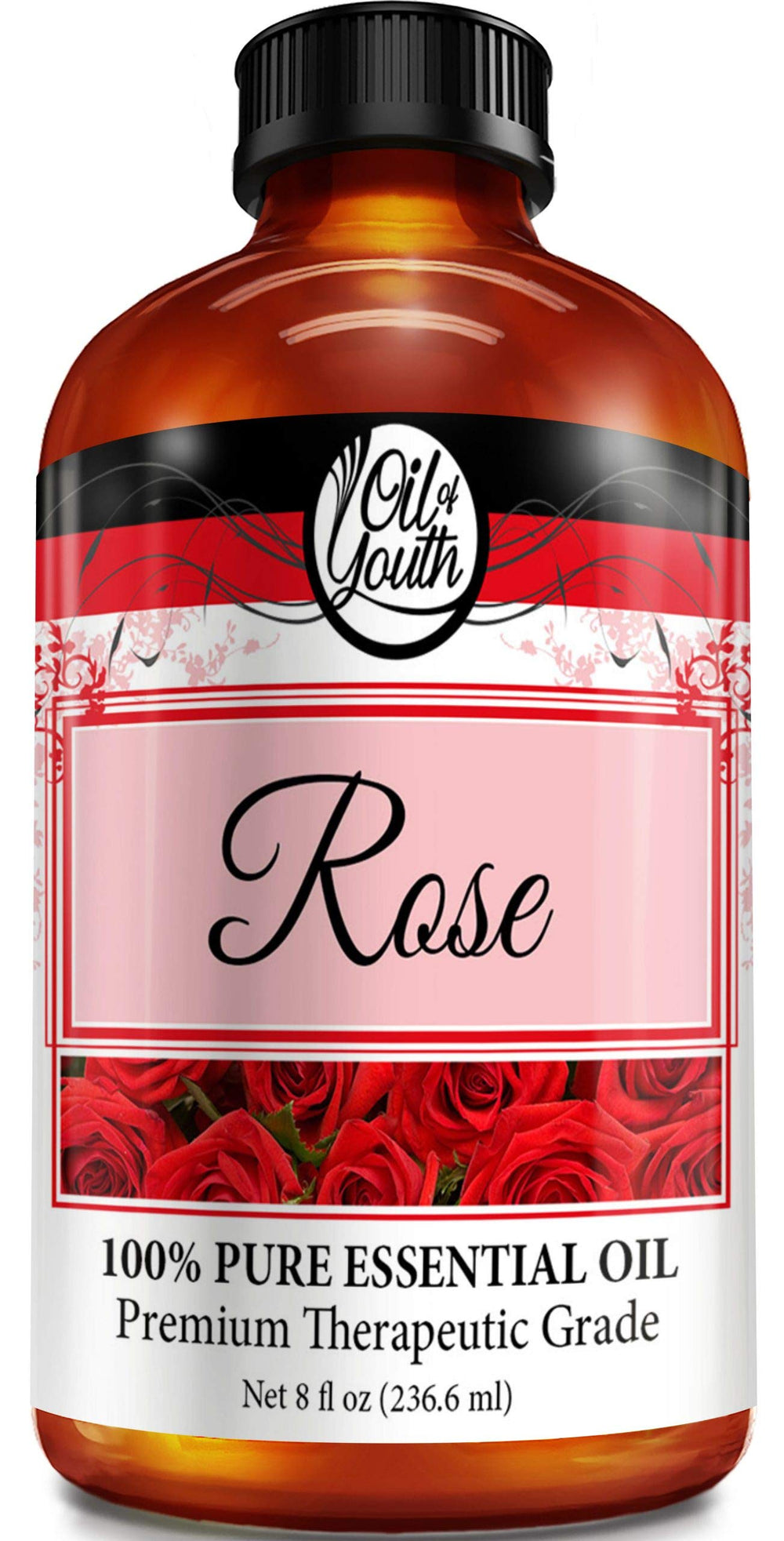 Oil of Youth Rose essential oil bottle, 8oz