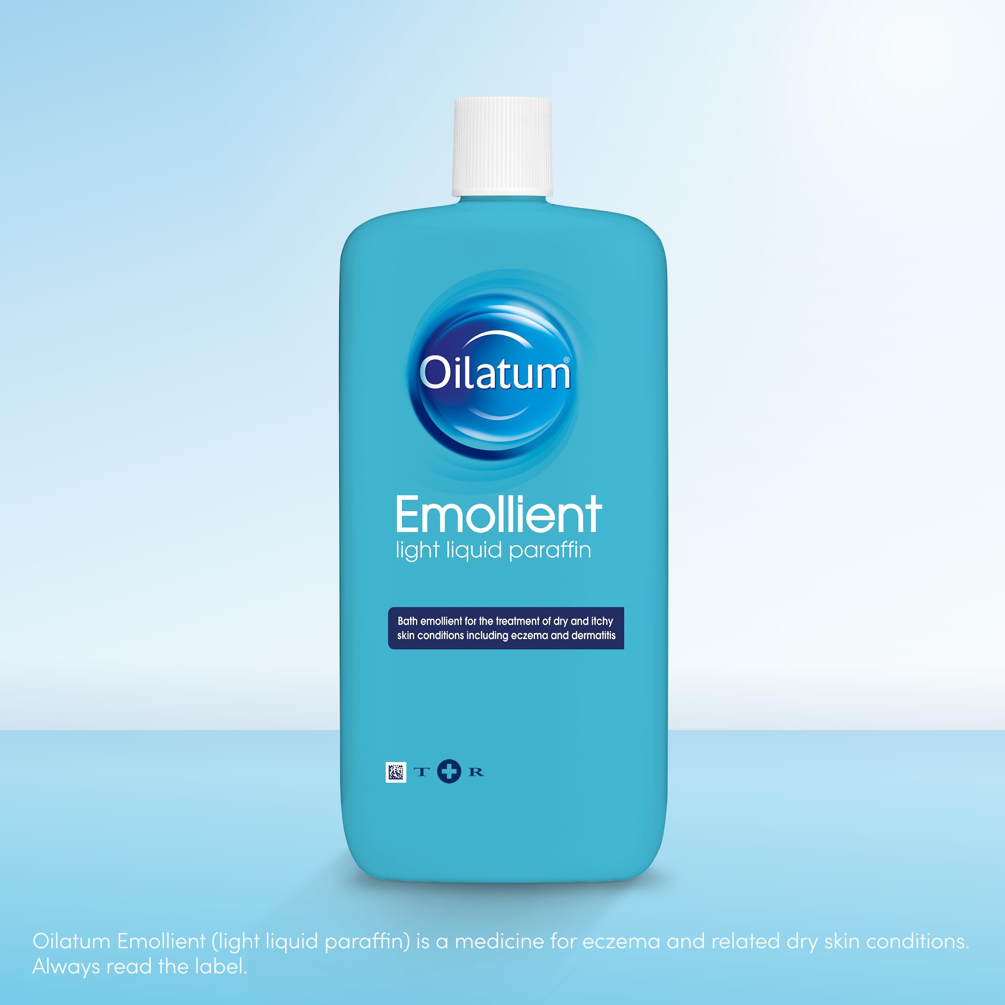 Oilatum Emollient 500ml bottle – label close-up