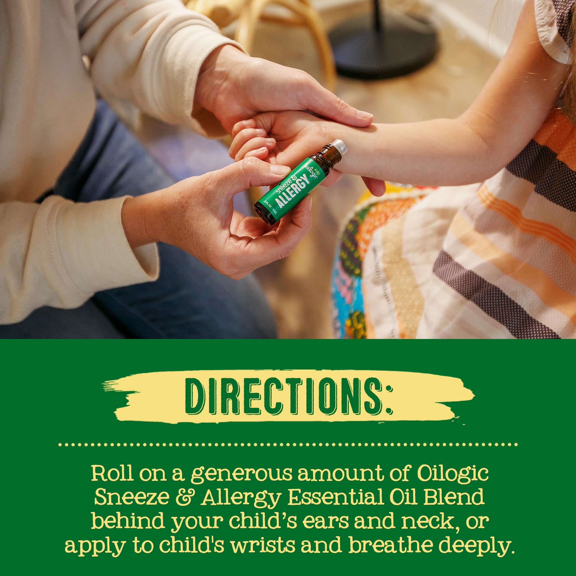 Oilogic Kids Sneeze & Allergy roll-on packaging box