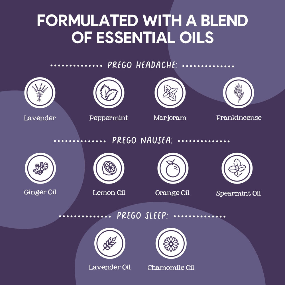 Natural ingredients and branding on Oilogic Prego Roll-On Set