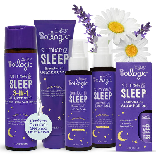 Oilogic Slumber & Sleep All Over Wash bottle with label