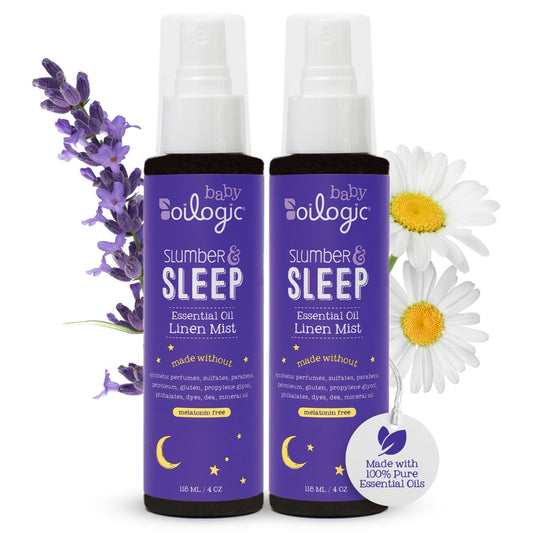 Oilogic Slumber & Sleep Linen Mist 2-Pack for baby bedtime