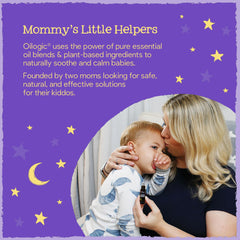 Baby resting calmly after applying Slumber & Sleep Roll-On