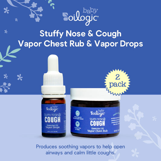 Oilogic Stuffy Nose & Cough Vapor Drops for Baby