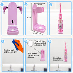 Toothbrush with built-in music playing four songs