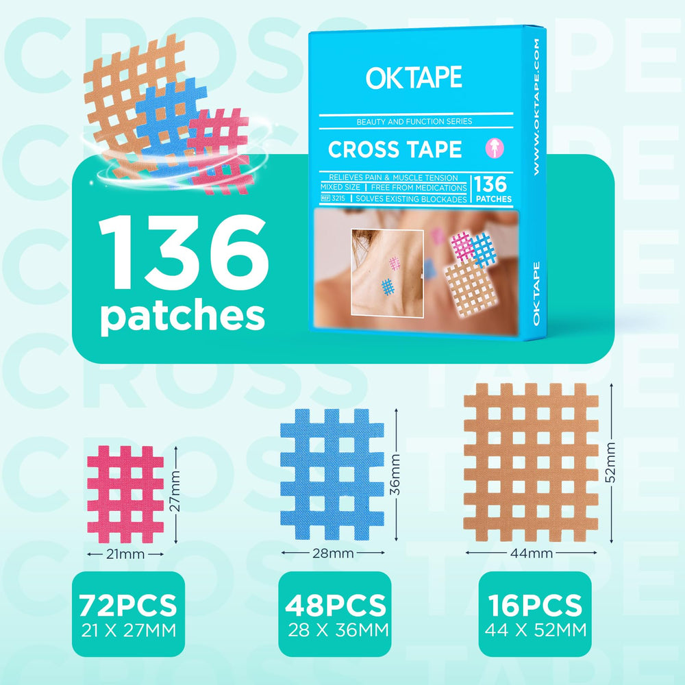 OK TAPE Cross Tape small size piece - mix box