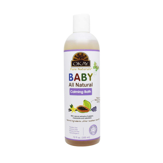 Okay Baby Calming Bath bottle with papaya extract - 12 oz