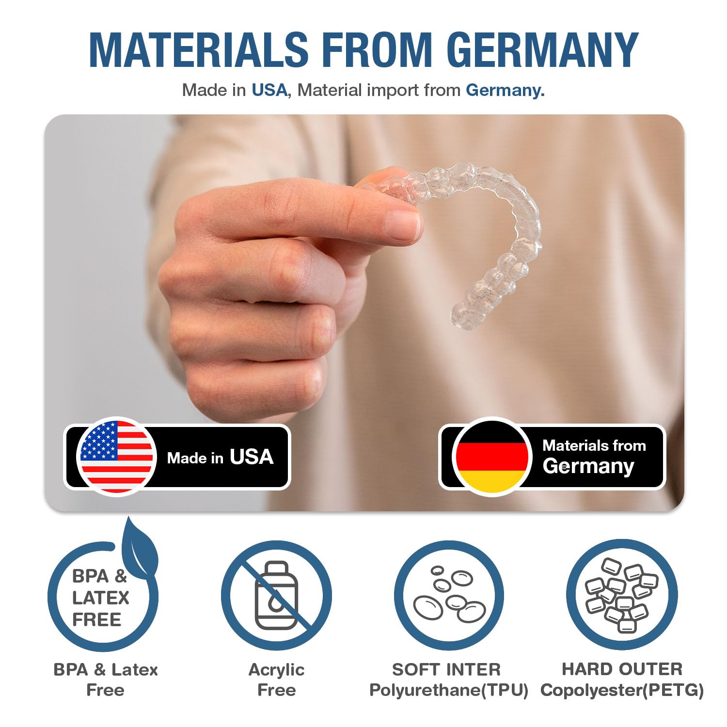 Graphic showing thickness options 1.0mm, 2.0mm, 3.0mm
