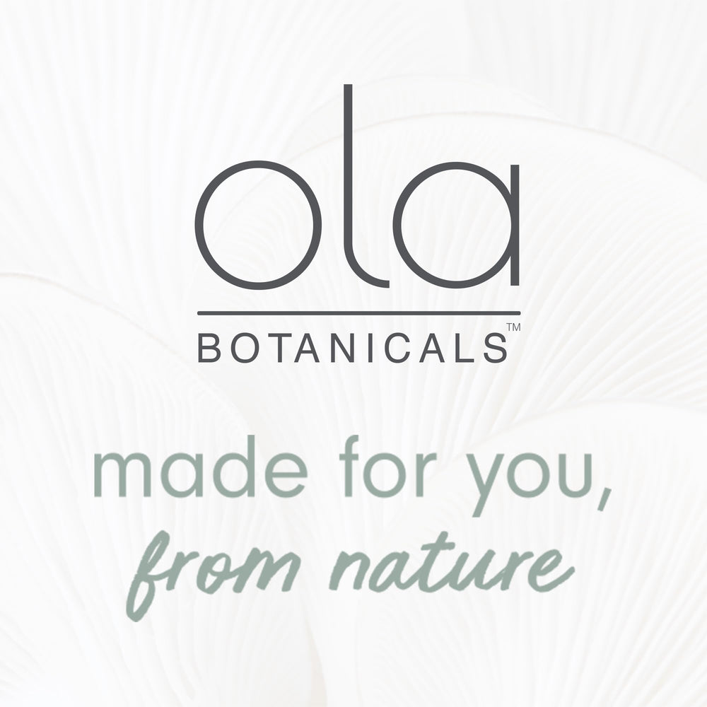 Ola Botanicals lemon oil bottle beside a cleaned surface for deodorizing use.