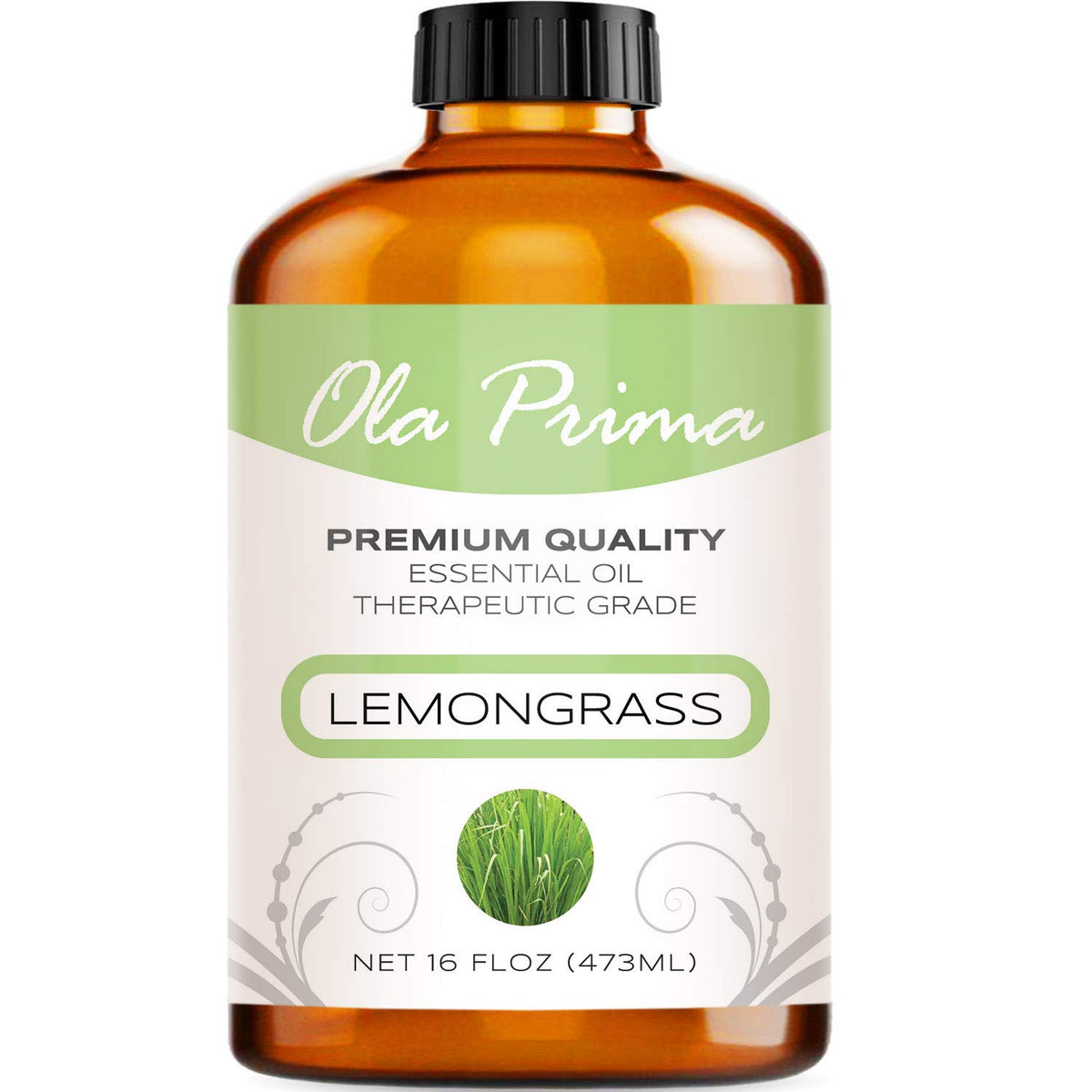 Ola Prima Lemongrass essential oil 16oz bulk bottle