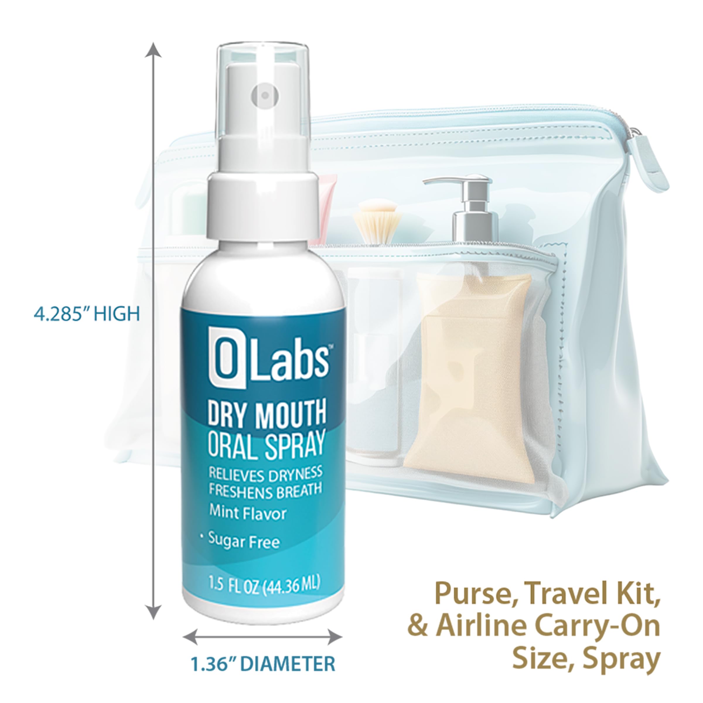 Packaging for OLabs Dry Mouth Spray (2-pack)