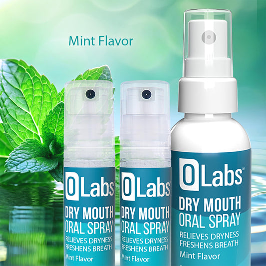 OLabs Dry Mouth Spray mint travel spray 0.25 oz - bottle 1